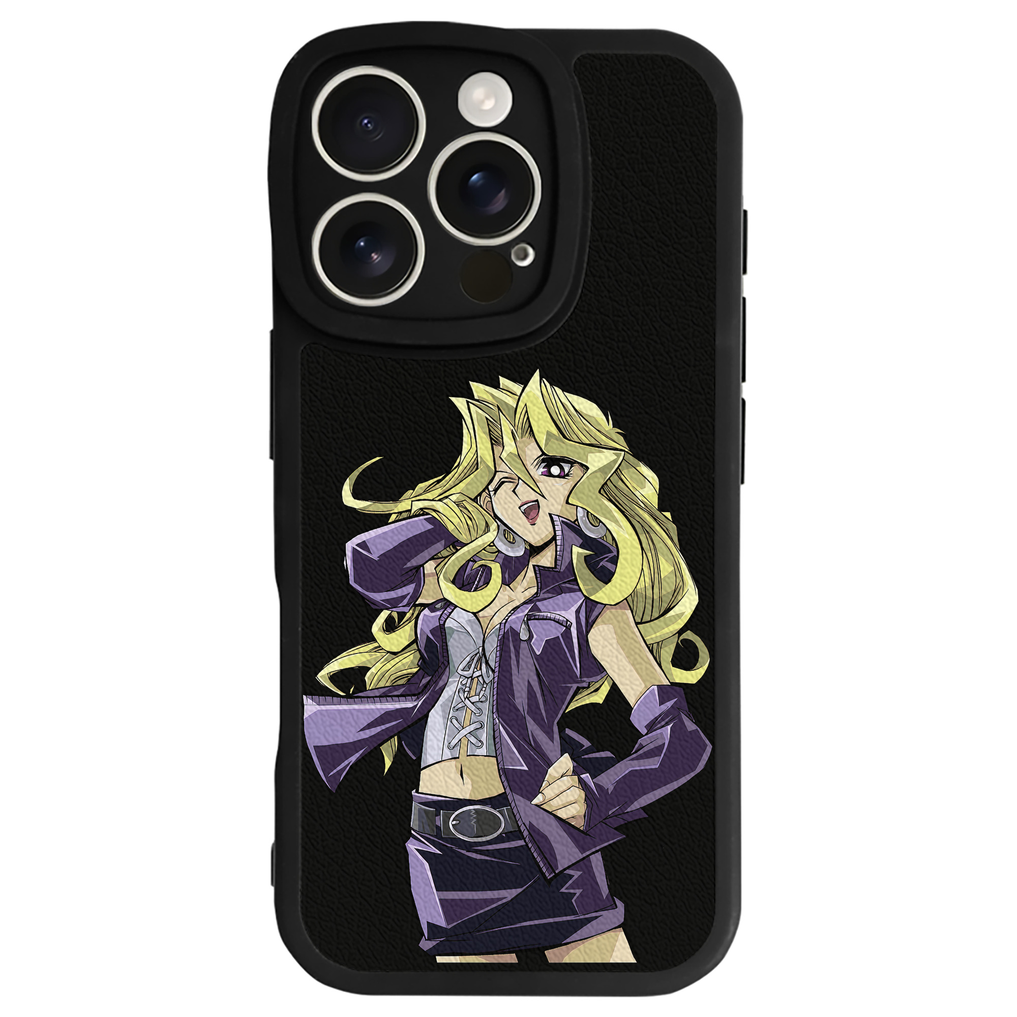 （画像用） 遊☆戯☆王 Yu-Gi-Oh! 【iPhone 16シリーズ対応】シリコンスマホケース（レザー調） 材質：シリコン